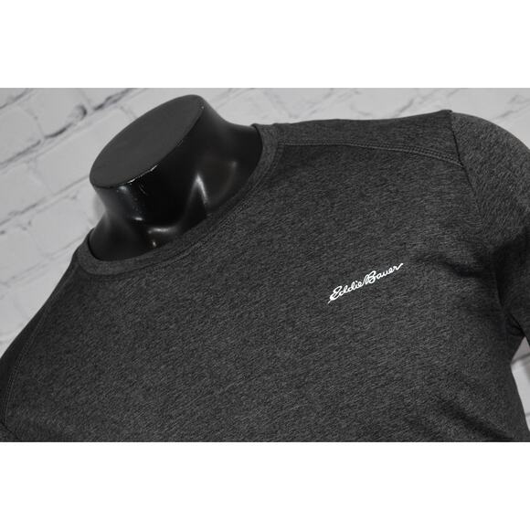 Eddie Bauer Gym Shirt Mens Size Medium Motion FreeDry Polyester Gray - Picture 4 of 6